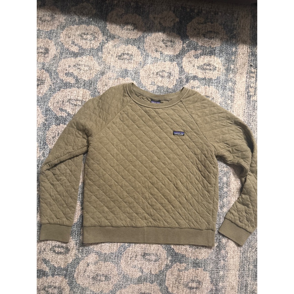 Patagonia Organic Cotton‎ Quilt Crew Sweater Long Sleeve Pullover Size Large